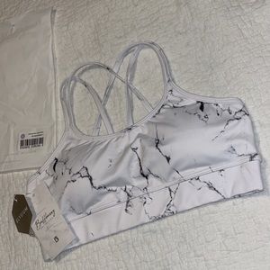 BuffBunny Jade Mesh Bra | White Marble